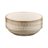 Bonna China Earth dia.4.75" h:2" 12 oz. Round Brown Porcelain Bowl (Set of 4)